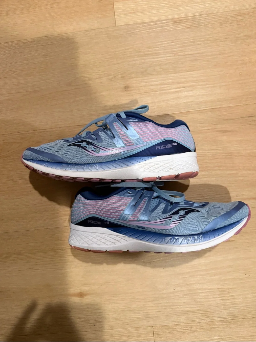 Saucony Ride ISO Women's Running Shoes Blue Purple Size 9.5